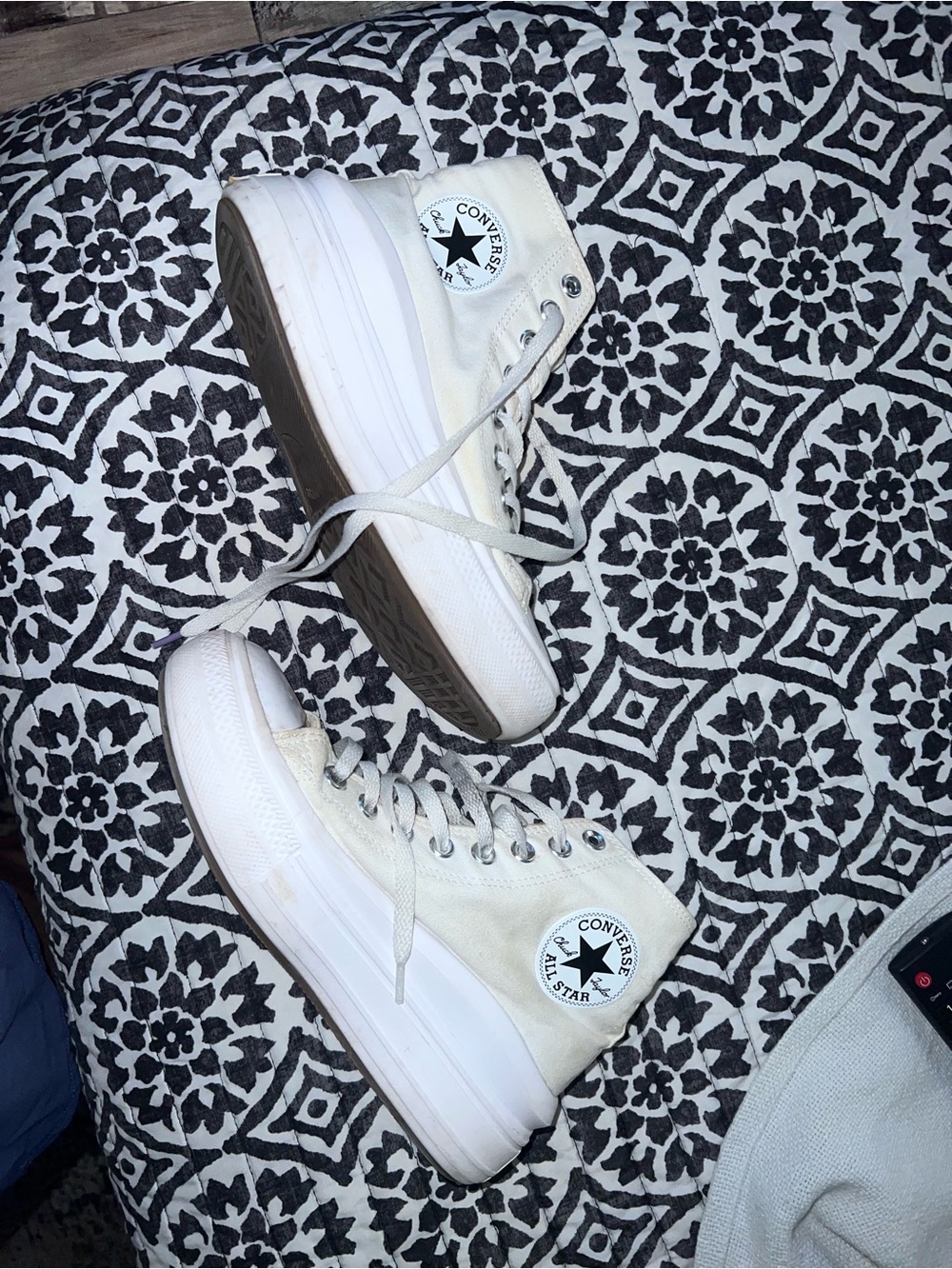 Converse Women's White Platform Chuck Taylor All Star High Top Sneakers